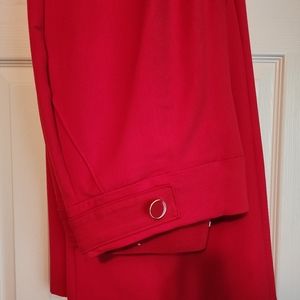 Lane Bryant Size 16R Red Wide Leg Slacks